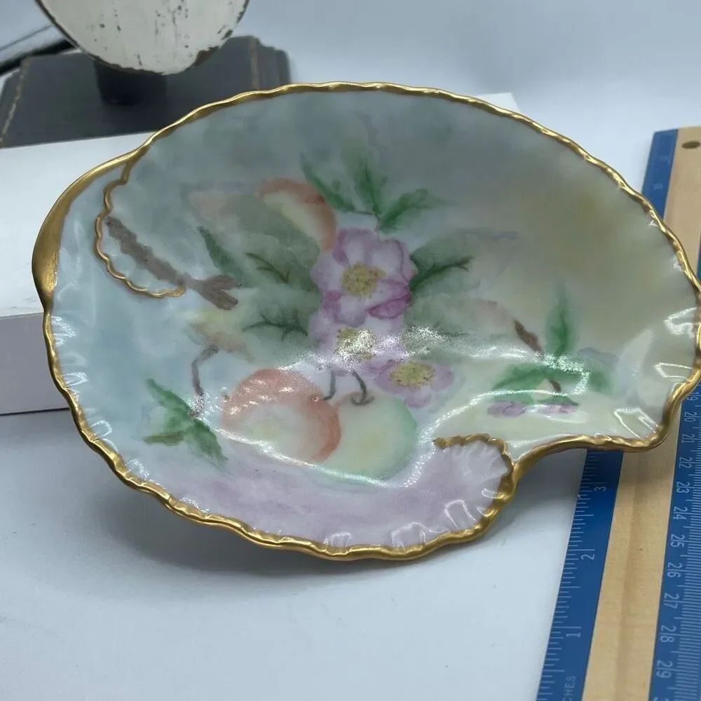 Vintage Japan candy dish 2/19/58 artisan signed.